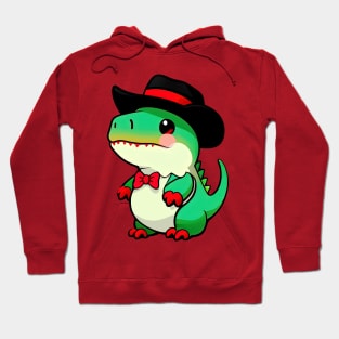 Dinosaur Cowboy Hat Hoodie